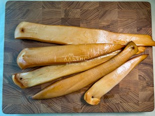 Рыба холодного копчения: Кальмар палочки х/к