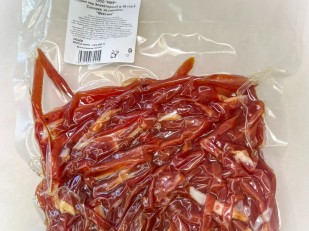 Деревенские гренки с холодцом и хреном: Мясо Соломка свиная 