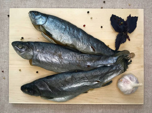 КВАНТОРГ Ушки по-тайски с соусом кимчи 150гр/уп: Форель радужная вяленая