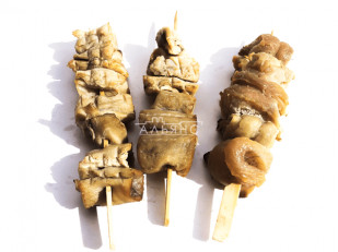 Щука (бабочка) холодного копчения: Шашлычок из щуки холодного копчения