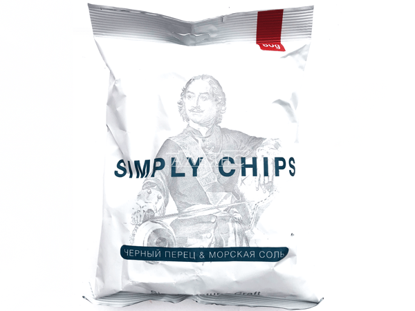 Картофельные чипсы "Simple chips" Морская соль и черный перец 80 гр. в Протвино